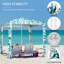 Parasol de plage avec Uv50 + - Installation rapide, parasol stable, sacs de sable, sac de transport pour assemblage de pique-nique 6,5 pi