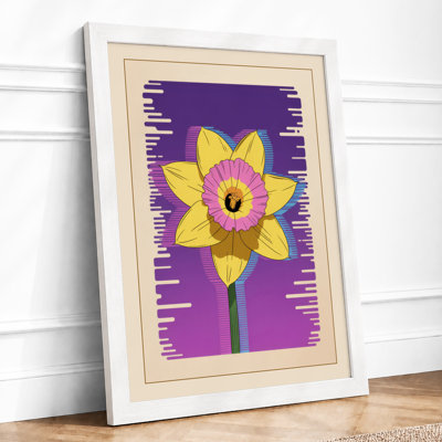 Cheerful Daffodil Botanical - Framed Print