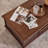 American rectangular walnut end table