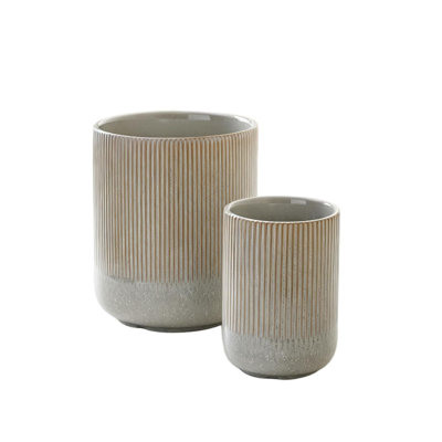 Ceramic / Porcelain Round Utensil Crock