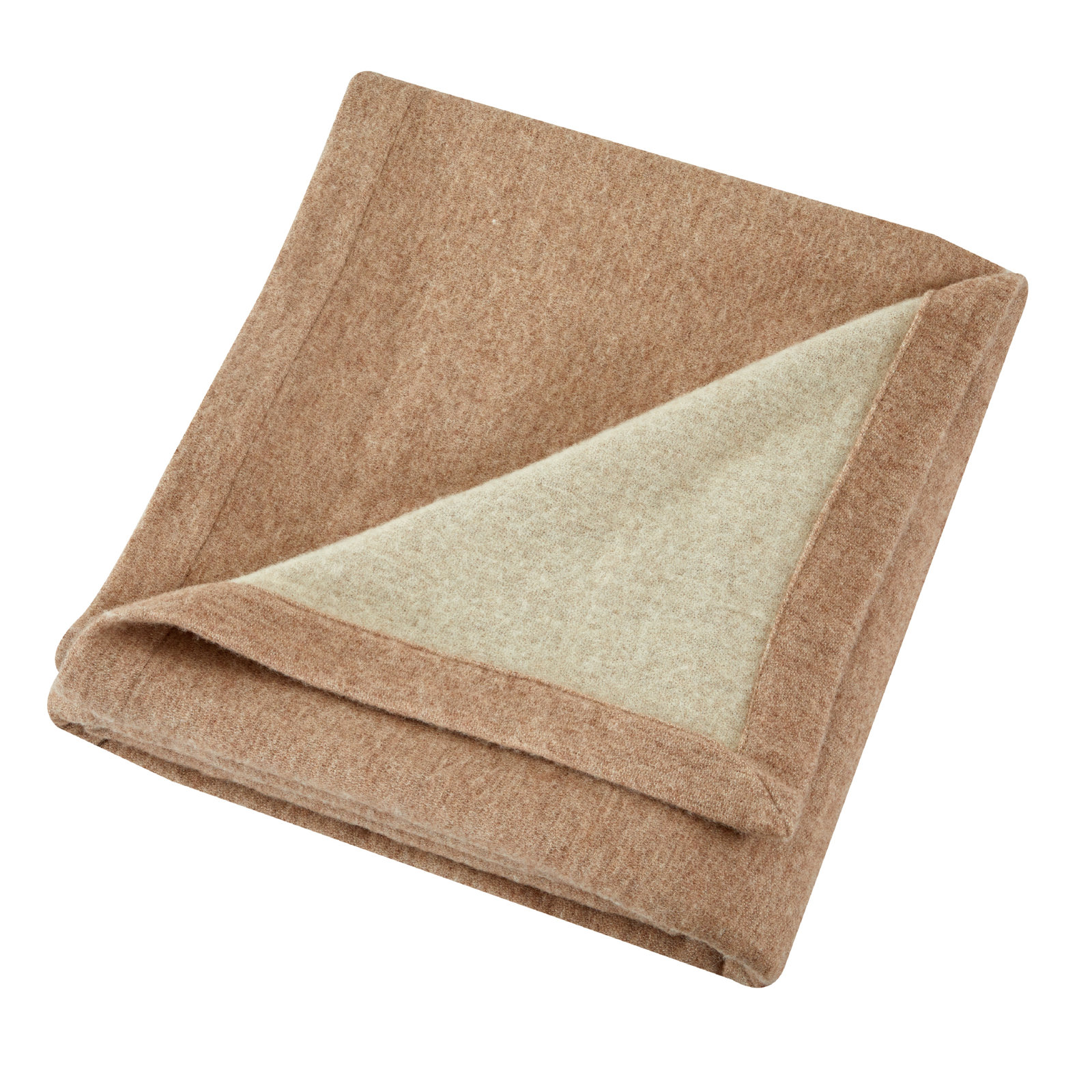 Ballade Merino Wool Hand Woven Throw Blanket, Ivory, King