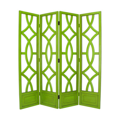 Bridget 72'' W x 76'' H 4 - Panel Folding Room Divider