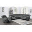 Canapé modulaire inclinable divin gris anthracite 6 pièces