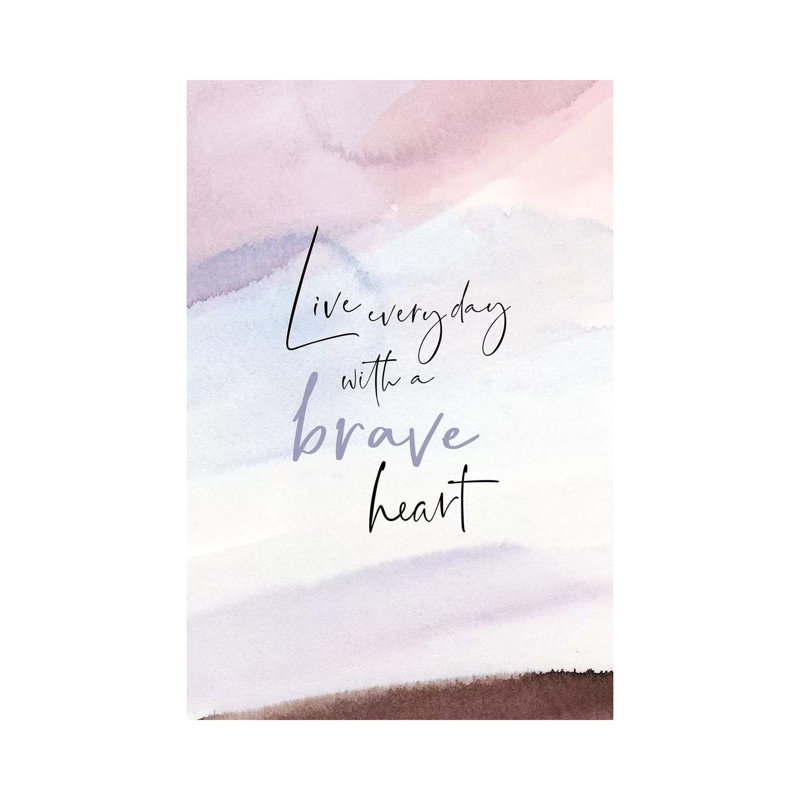 Live Everyday 1 Piece Painting on Canvas, 66.04cm H x 45.72cm W x 1.91cm D, Wrapped Canvas
