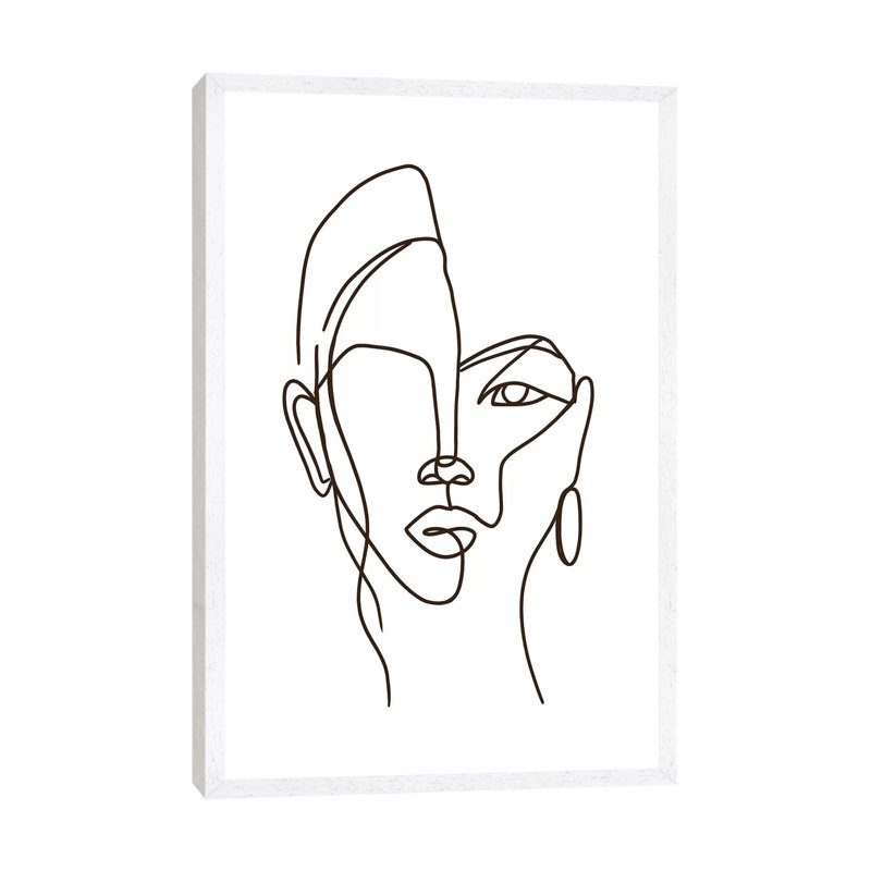 Perception - Print on Canvas, 101.6cm H x 66.04cm W x 3.81cm D, White Framed