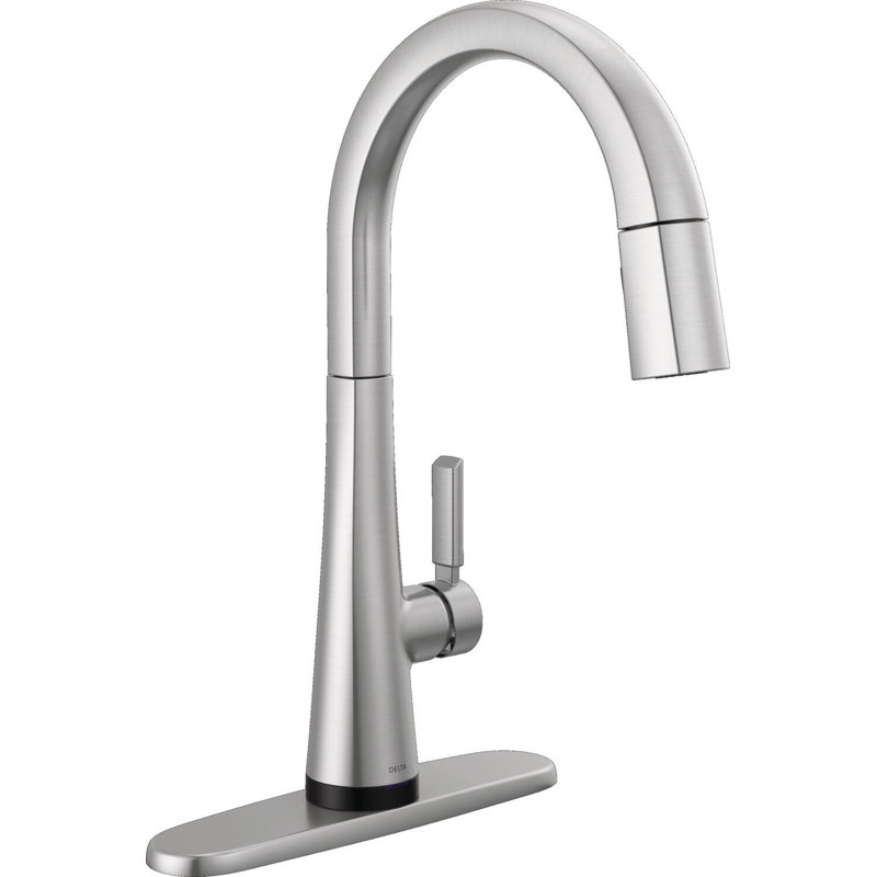 Monrovia Touch Kitchen Faucet with Pull Down Sprayer, Arctic Stainless