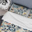 Ethno Damask Pink And Blue Ferns I - Ensemble de housse de couette damassé-268814537