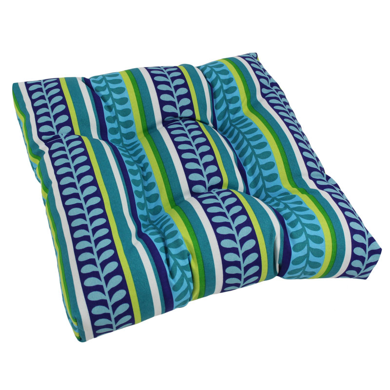 Outdoor 5'' Seat Cushion, Pike Azure