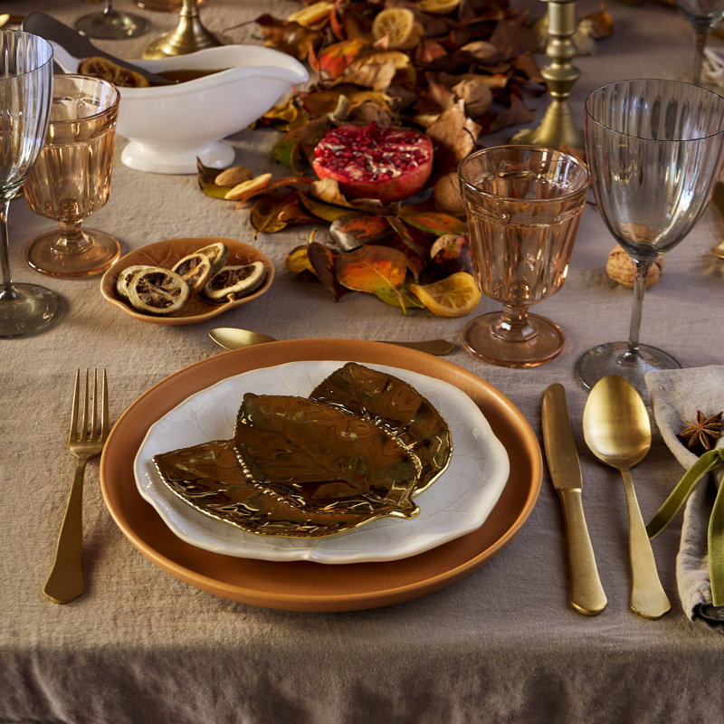 Silvina Handmade Stoneware Appetizer Plate, Terracotta