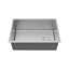Évier de cuisine à cuve simple encastrable en acier inoxydable 27 po x 18 po Karran Fusion-122059474