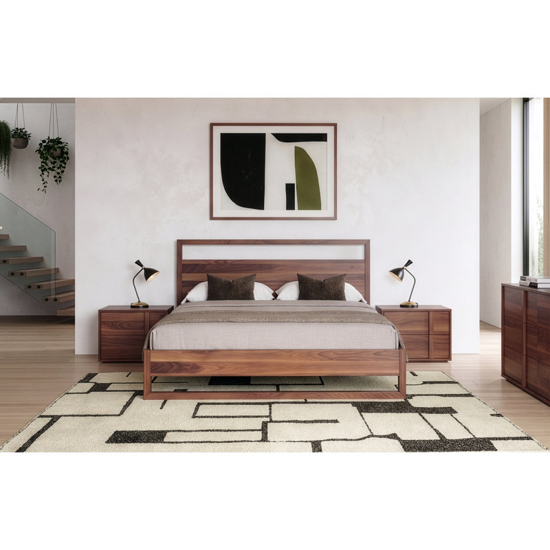 Alvarez 5 - Piece Bedroom Set, King, Walnut