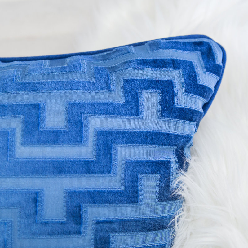Keaya Silk Outdoor Rectangular Pillow Cover & Insert, Indigo
