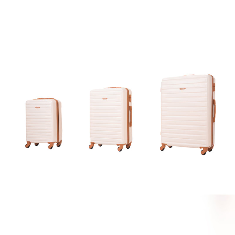 Ensemble de 8 pièces (20 po, 24 po, 28 po + 19 po, sac de rangement 4 pièces), valise rigide, roulettes, ensembles de bagages en ABS avec serrure TSA, valise de transport