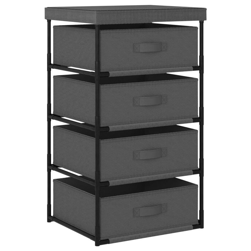 Oxbrook 45cm W Metal Shelving Unit, Grey