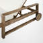 Lit de jour de patio en acacia avec coussins de 55,27 po de largeur Quilliams-1866776600