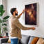 Cosmic Nebula Modern - Wrapped Canvas-1808726108-1808726118