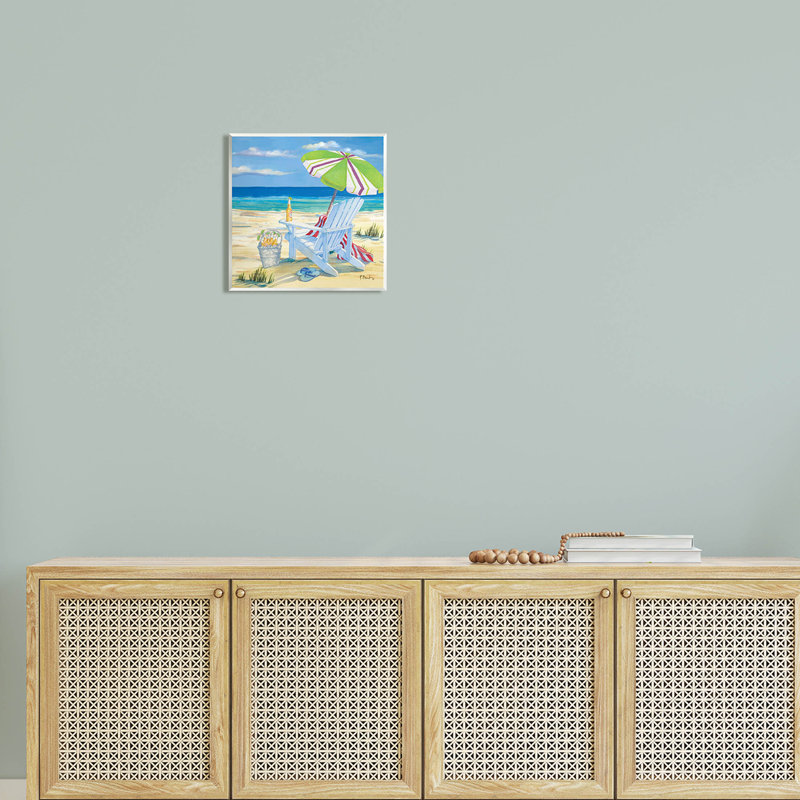 Art mural de chaise de plage Summer Beer 5Pm par Paul Brent