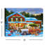 Toile de table lumineuse 8 x 6 Christmas Shop