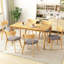 Chaises de salle à manger rembourrées Mid-Century-456607970