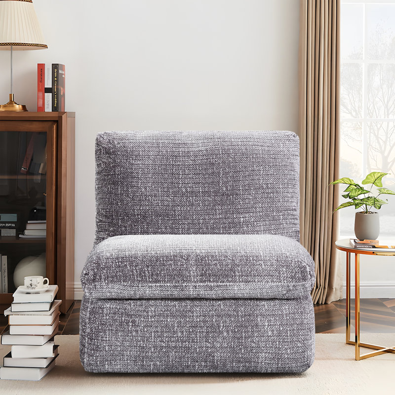 Chaise en velours côtelé gris ergonomique pour le confort avec support lombaire