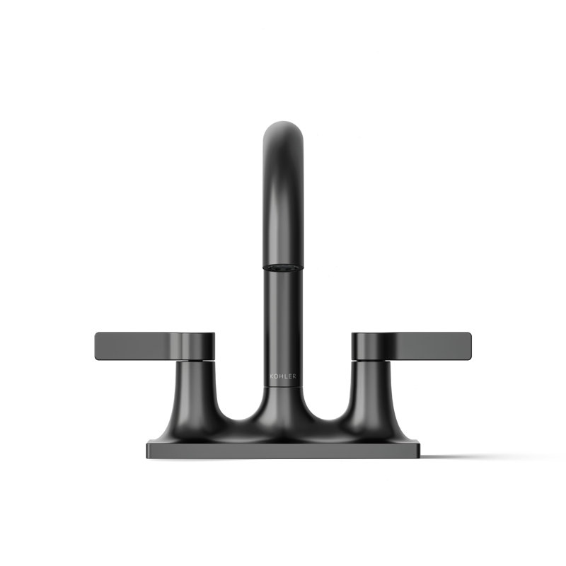 Venza Centerset Bathroom Sink Faucet 1.2 GPM, Matte Black