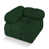 Tissu bouclé vert