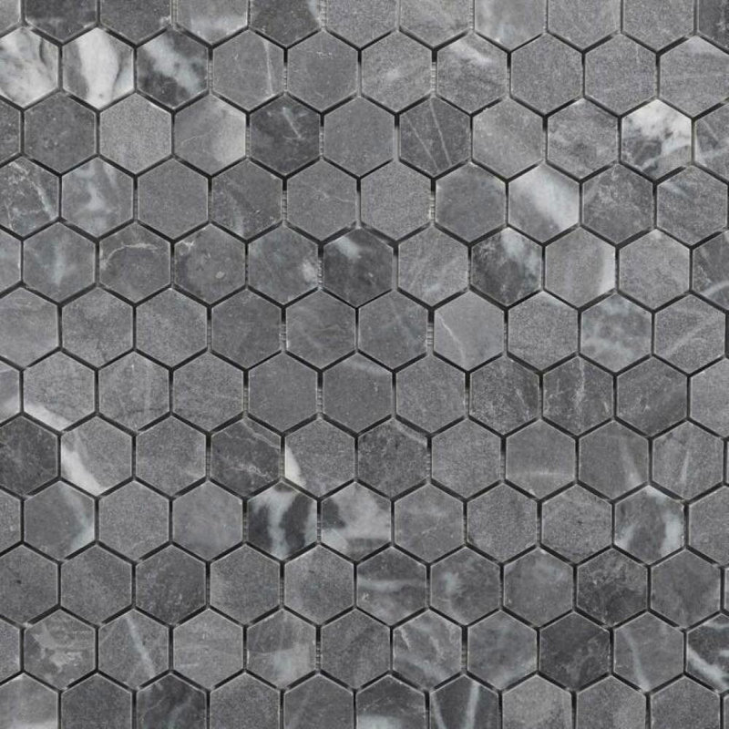 Hexagone de 2 po, Bleu très foncé