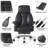 Ergonomic Office Chair with Padded Armrests, Black-14034691