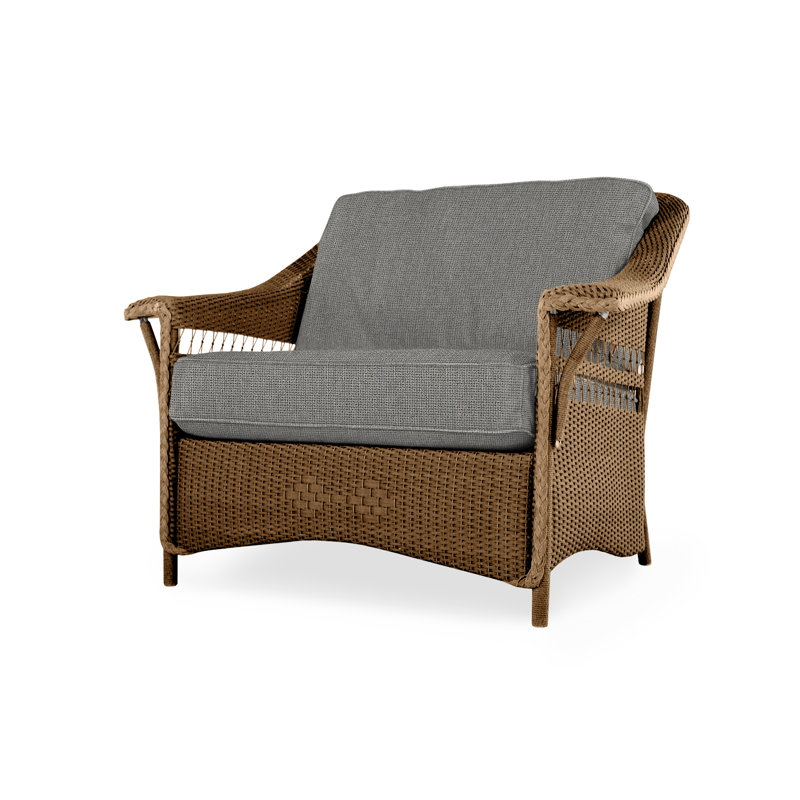 Nantucket Outdoor Lounge Chair, Plume Spring, Bark