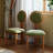 Lotus leaf shape ash dining table set-107205773