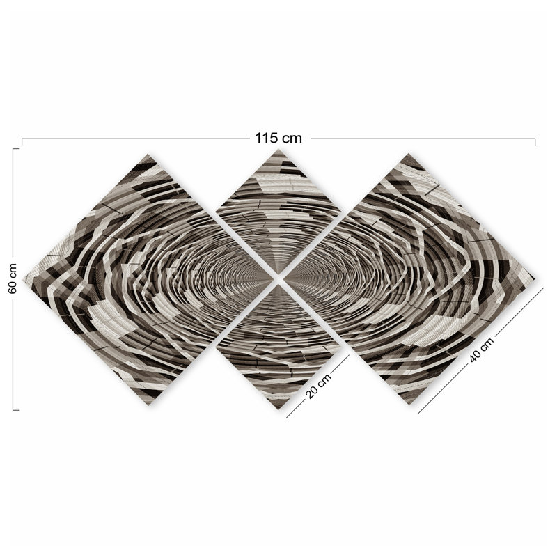 Ensemble de 4 impressions non encadrées sur panneau de fibres à densité moyenne