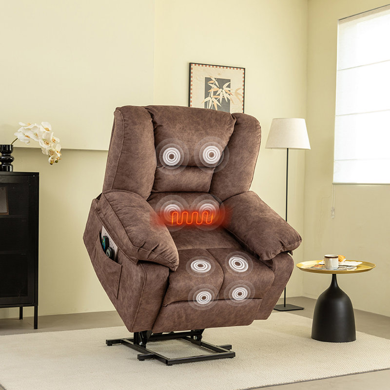 Fauteuil inclinable électrique Power Lift, Brun