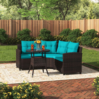 Cilegon 4 - Person Patio Conversation Set with Cushions