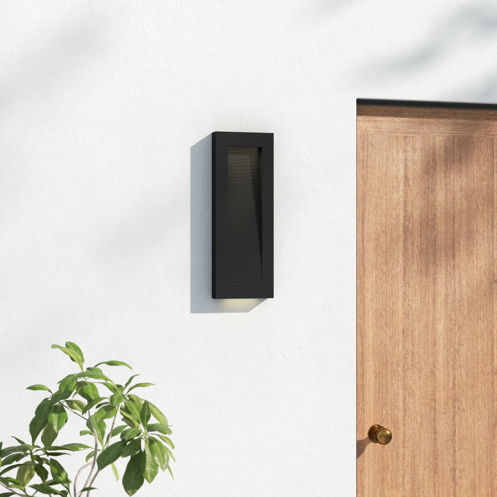 Vossi Outdoor LED Wall Light, 22" H x 8" W x 2" D