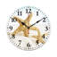 Horloge murale décorative étoile de mer dorée 12 x 12 po, pour toit de chambre d'adolescent
