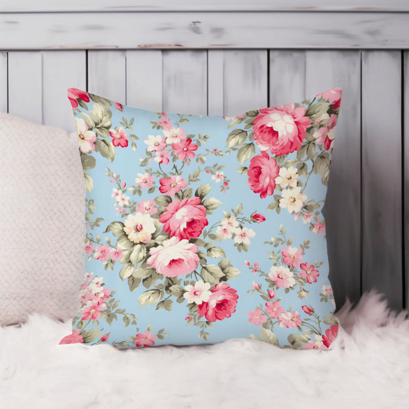 Animals William Morris Birds Damask Pattern I Cottage, 20" H x 20" W, Floral Dream Pattern XII Shabby Elegance Flowers