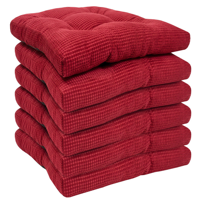 Coussin de chaise à mémoire de forme, Rouge, 2