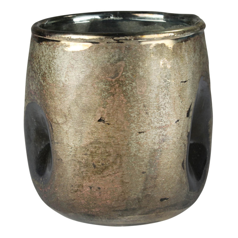 Glass Tabletop Votive Holder, 4'' H x 4'' W x 4'' D