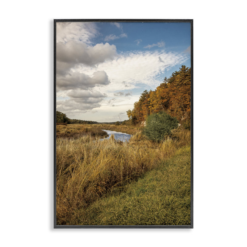 Giclée encadrée de paysage de rêve champêtre, design par Sean Greenough, H 18 po x l 12 po, Giclée encadrée noir minuit
