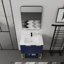 Meuble-lavabo autoportant avec lavabo en résine