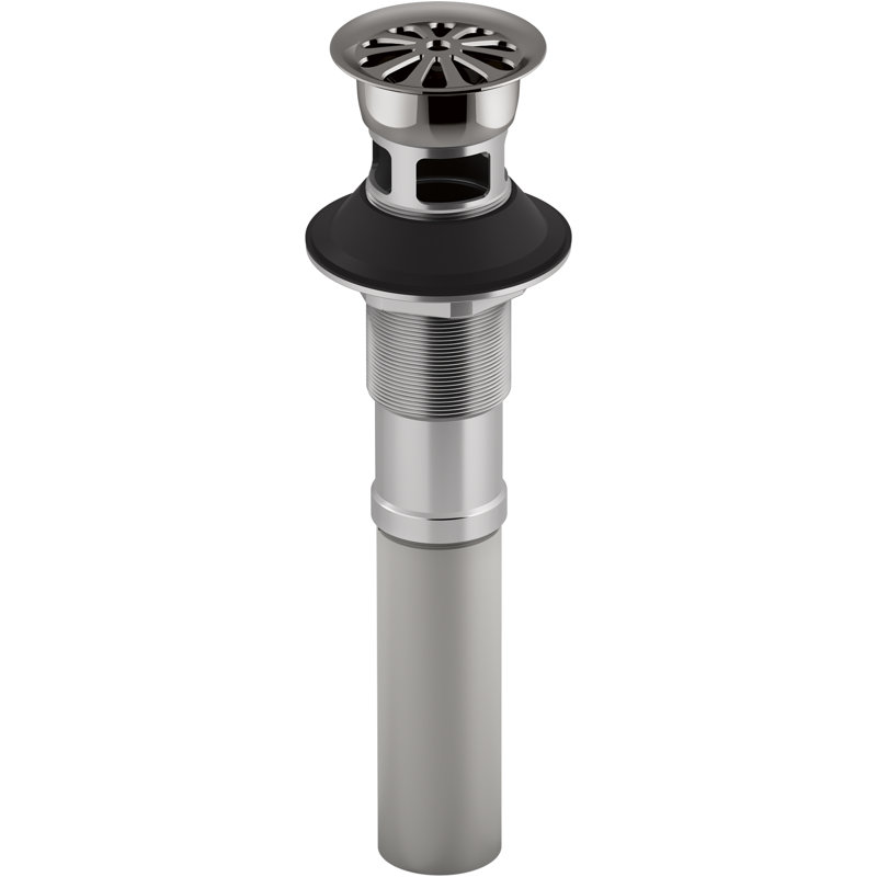 Grid Bathroom Sink Drain, Yes, Vibrant Titanium
