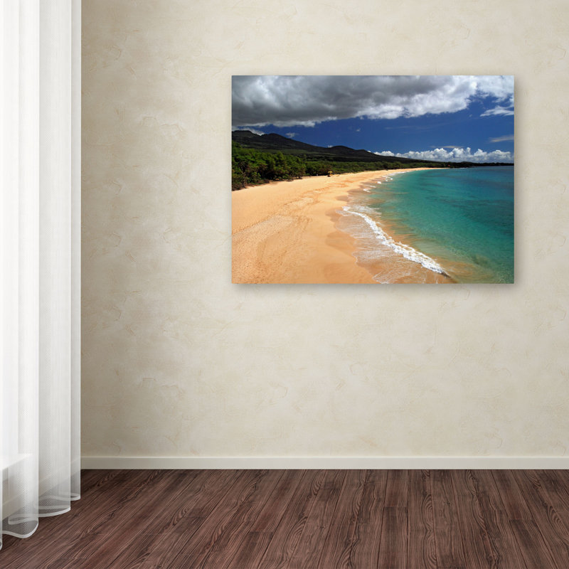 « makena maui » par pierre leclerc,, reproduction de photo sur toile, H 16 po x l 24 po x P 2 po