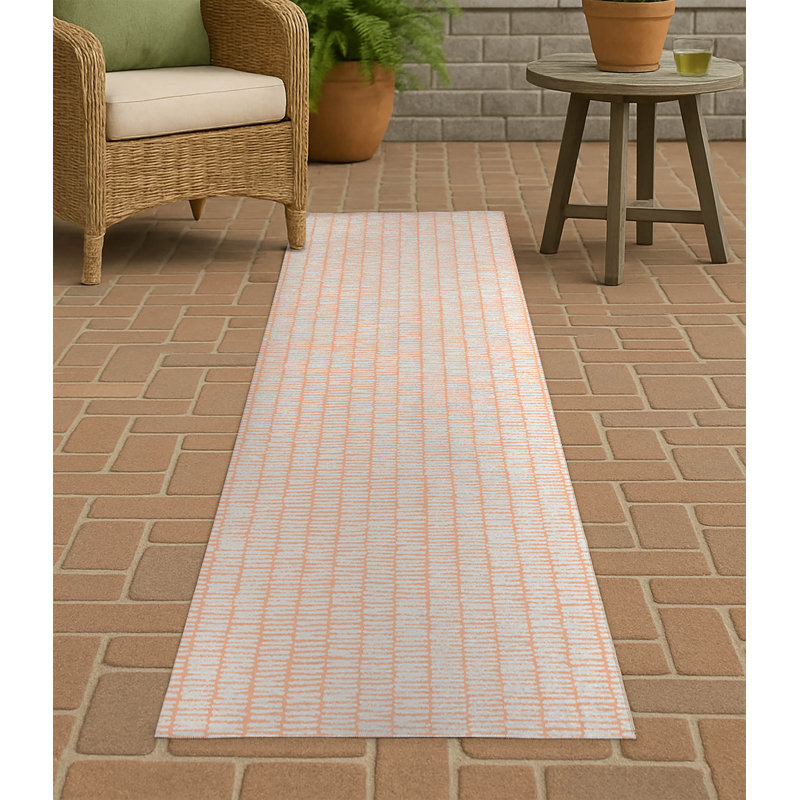 Tapis d'extérieur antidérapant Ricky Row, Tapis de couloir 2 pi 6 po x 8 pi