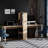 88" Extra Long 2-Person Computer Desk With Storage Shelves Combo