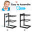  Pots And Pans Organizer Adjustable Pot Rack Metal Pan Holder, Heavy Duty Cookware Organizer Pot Rack Organizer Pot Storage Matte Black