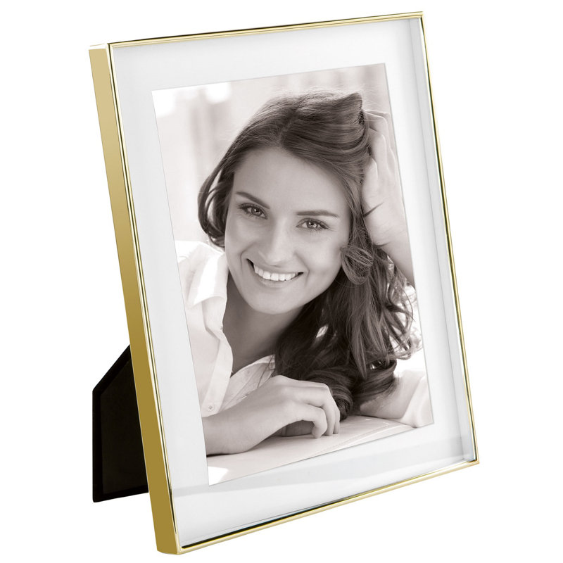 Kim Picture Frame Metal Gold 10X12, 12.2" H  x 10.23" W x 1.48" D
