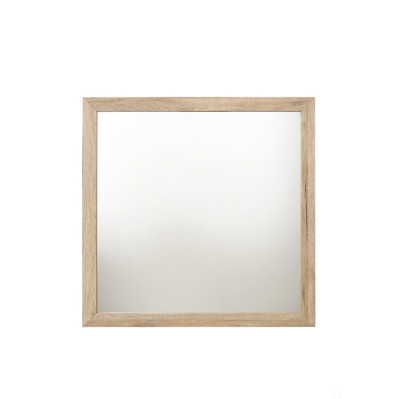 Rectangular Mirror, 40" x 40", Natural