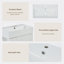 Ensemble de meuble-lavabo simple avec plateau Metivier