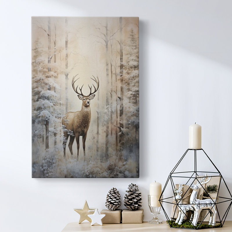 Art des Fêtes de Noël - Toile tendue avec châssis DCLxxxix, H 12 po x l 8 po
