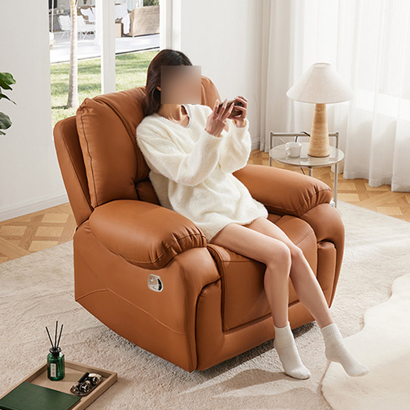 Modern Leisure Sofa Multi-Functional Recliner, Brown